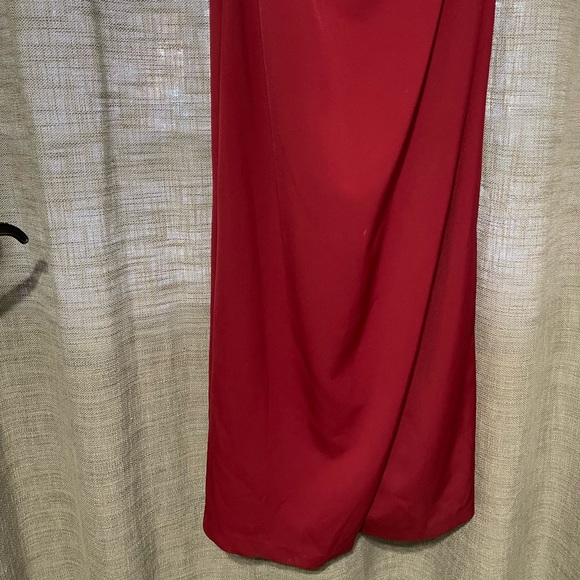 Women’s JS Collections Red Off The Shoulder Long Dress Prom Graduation Wedding - Picture 7 of 15